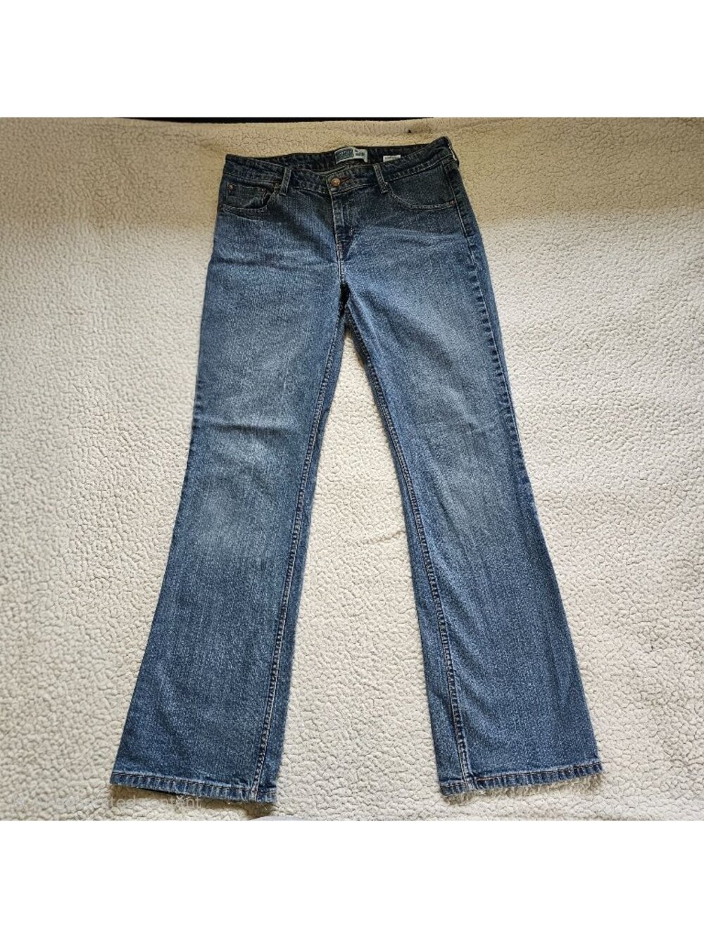 Signature By Levi Strauss & Co. Womens Mid Rise Bootcut Jeans Size 12 Long Blue